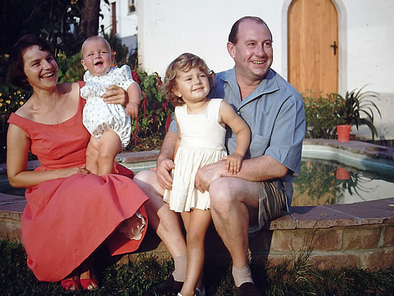 Wolf Schmidt mit Familie 1959